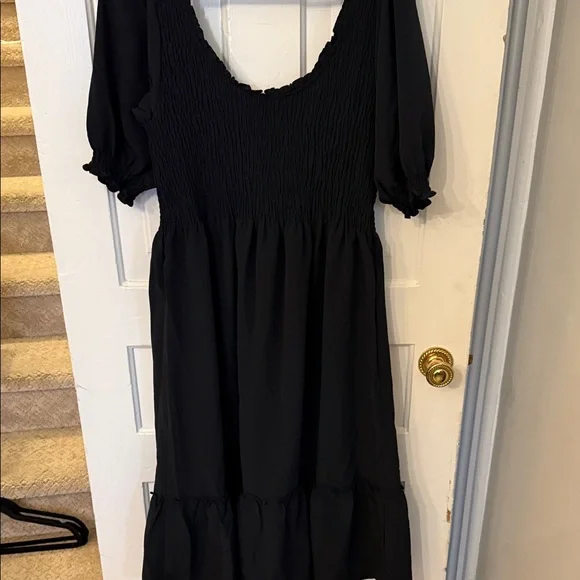 Hill House Elegant Louis Black Nap Textured Dress - Picture 6 of 6